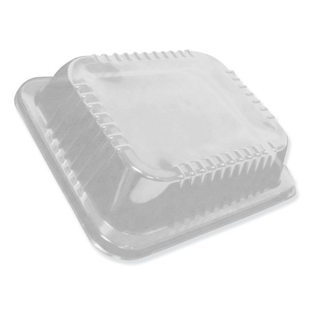 DURABLE PACKAGING Dome Lids for 10 1/2 x 12 5/8 Oblong Containers, Low Dome, PK100 P4300100
